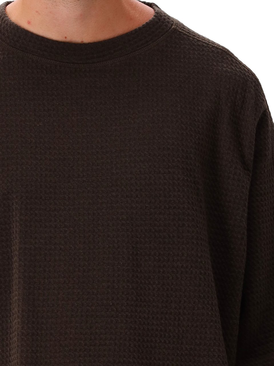 ØLÅF Olaf Sweater Bruin Waffle Crewneck Bruin