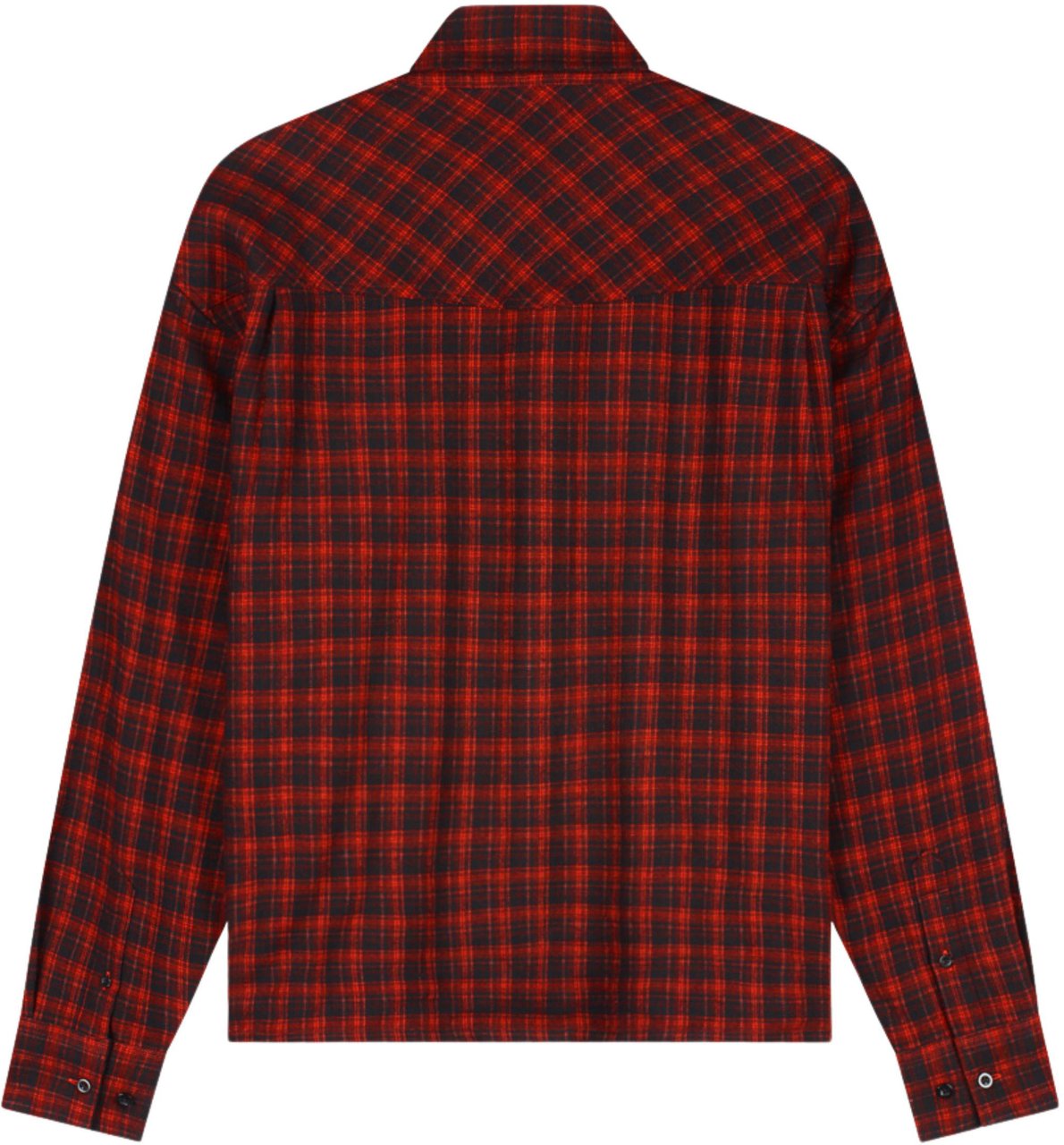 ØLÅF Olaf Flannel Boxy Lange Mouw Overhemden Rood M260310 Rood