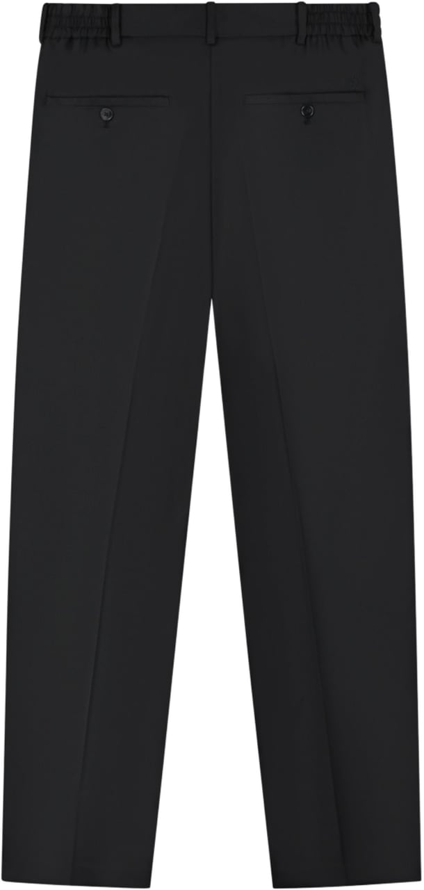 ØLÅF Olaf Regular Wool Pleated Pantalons Zwart M260409 Zwart