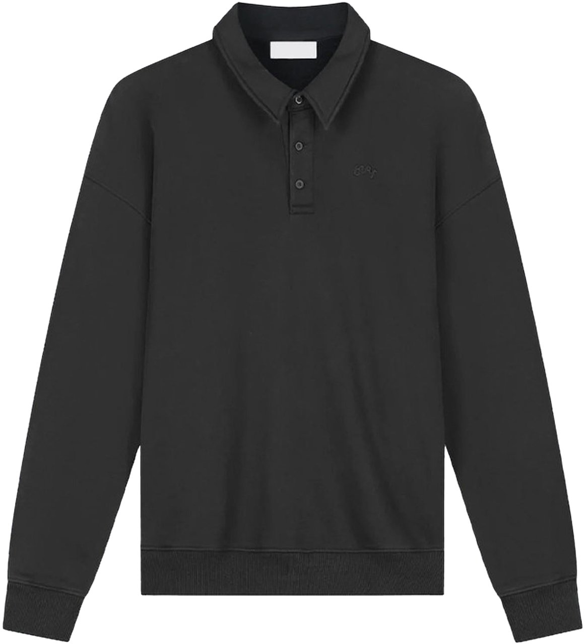 ØLÅF Heren Signature Oversized Polo Zwart