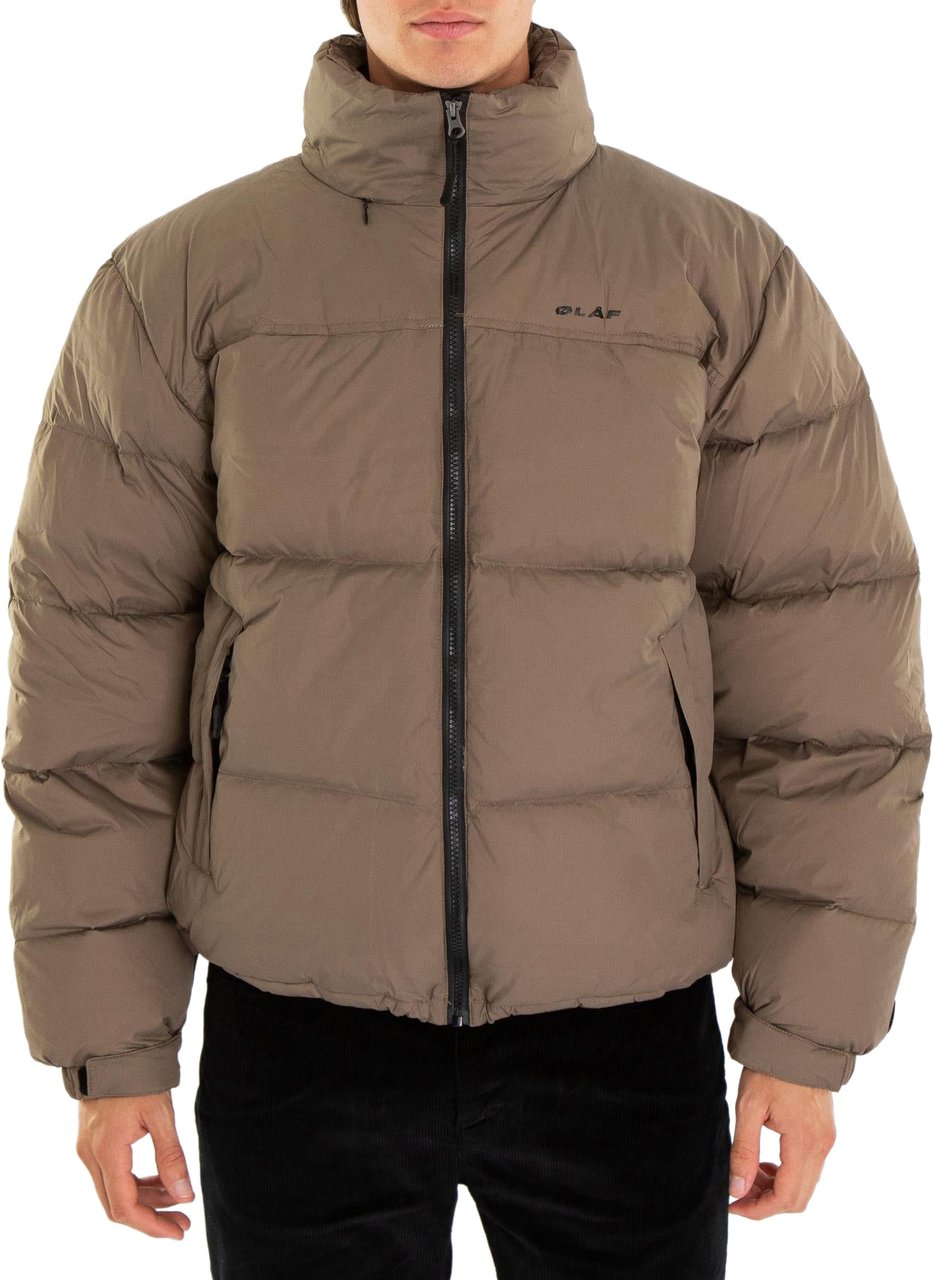 ØLÅF Heren Puffer Jacket Bruin Bruin