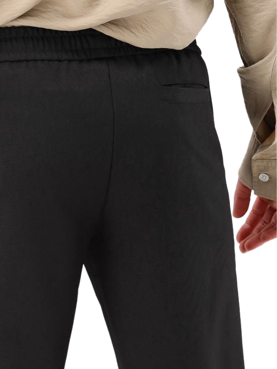 ØLÅF Ølaf Pantalon Zwart Slim Elasticated Zwart