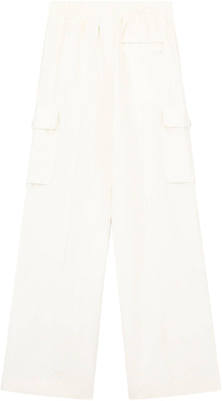 ØLÅF ØlÅf Cotton Linen Cargo Pants Cargo Off White W210401 Wit
