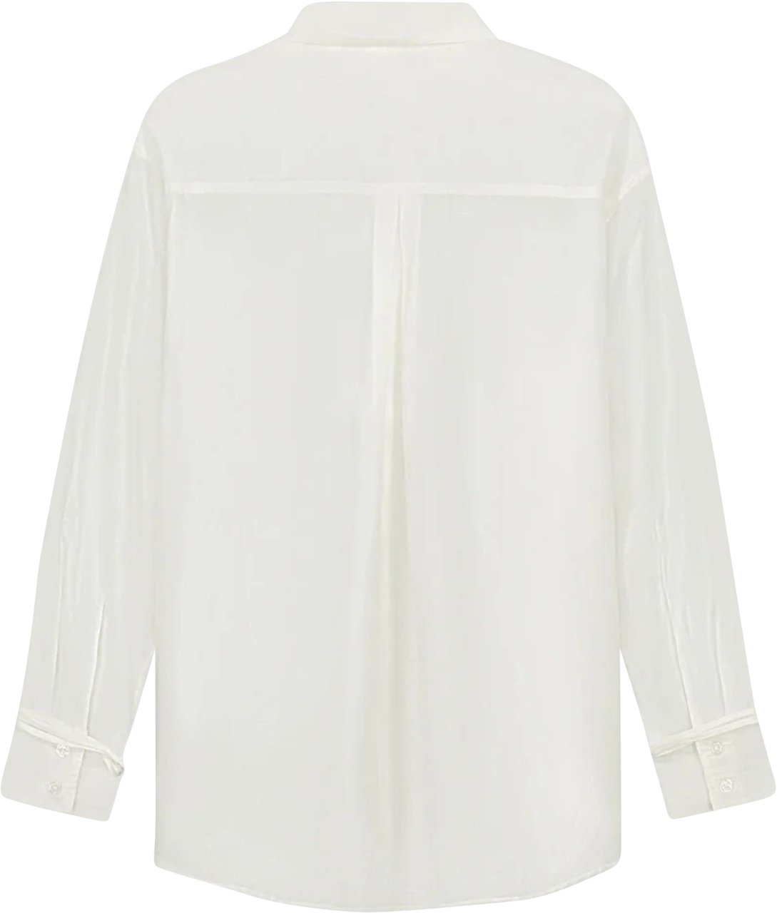 ØLÅF Olaf Semi-sheer Tie Detail Shirt Blouses Off White W220303 Wit