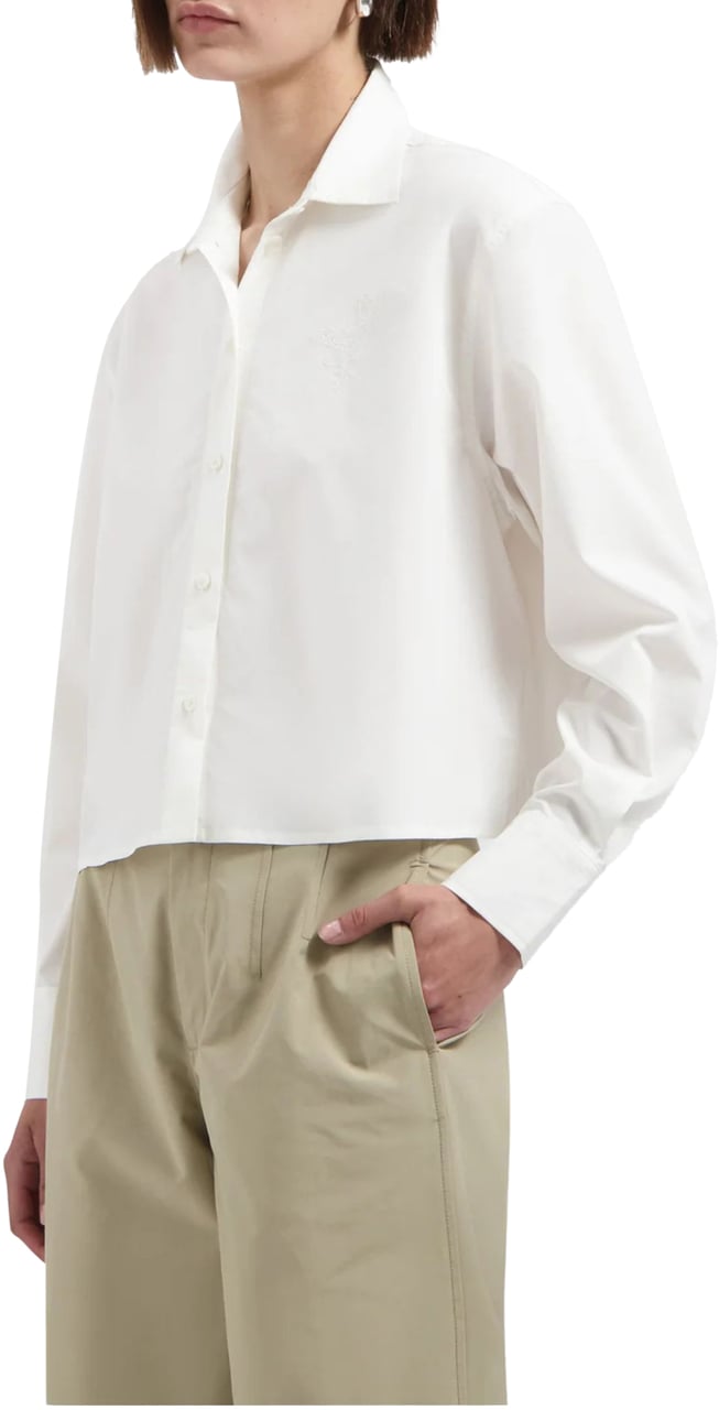 ØLÅF Olaf Monogram Shirt Blouses Wit W220304 Wit