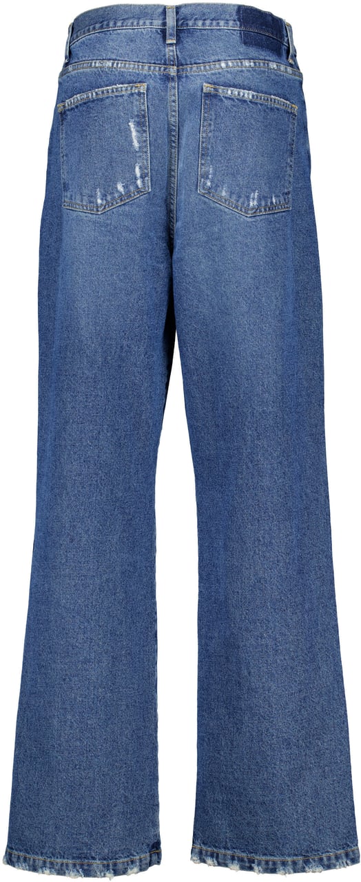 ØLÅF Olaf Monogram Denim Pant Jeans Blauw W220402 Blauw