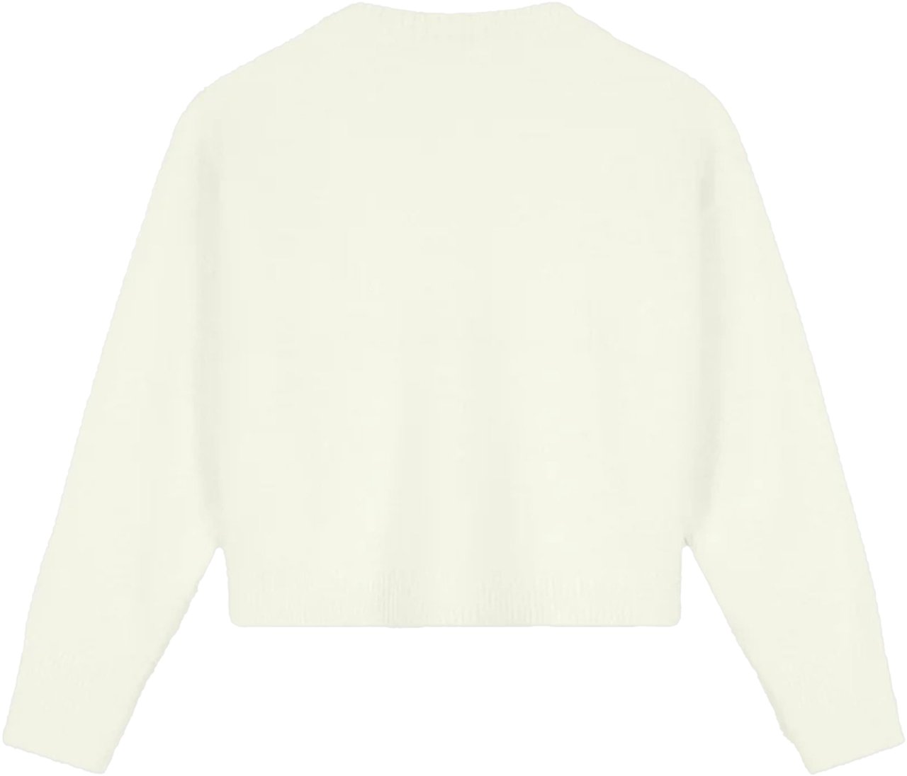 ØLÅF Olaf Fluffy Script Logo Knit Truien Off White W220704 Wit