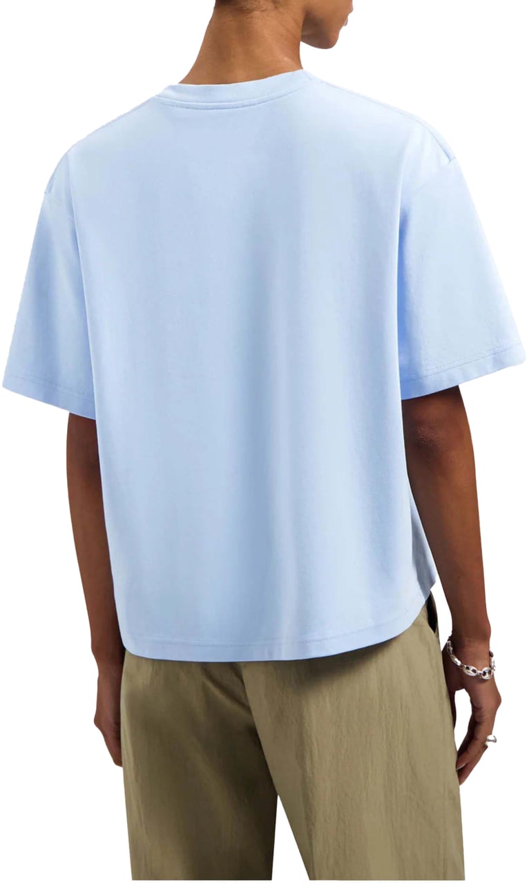 ØLÅF Olaf Retro Logo Boxy Tee T-shirts Lichtblauw W240101 Blauw