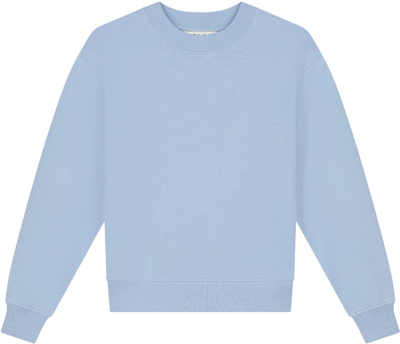 ØLÅF Olaf Essential Washed Crewneck Sweaters Lichtblauw W240201 Blauw