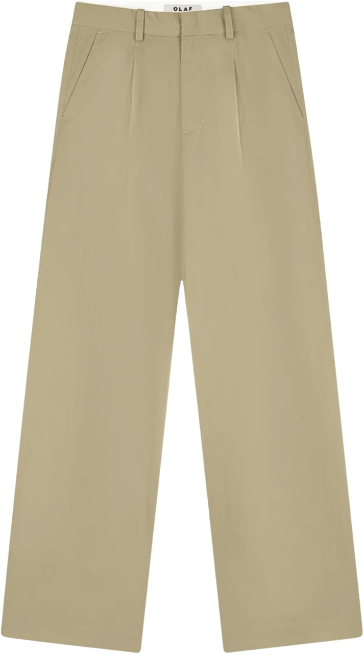 ØLÅF Olaf Tailored Trousers Pantalons Khaki W240402 Groen