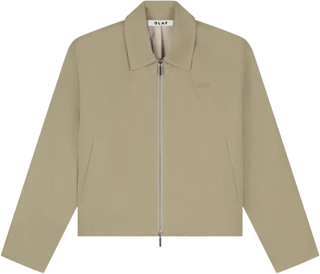 ØLÅF Olaf Zip Up Jacket Jackets Khaki W240504 Groen