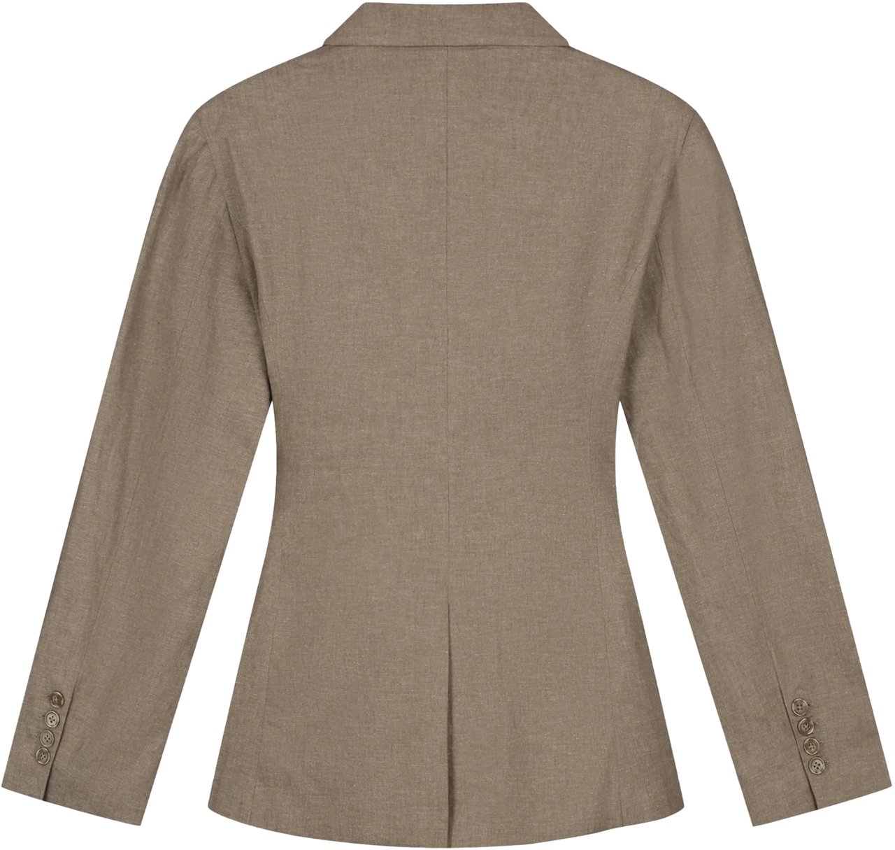 ØLÅF Olaf Asymmetric Linen Blazer Blazers Taupe W240506 Taupe