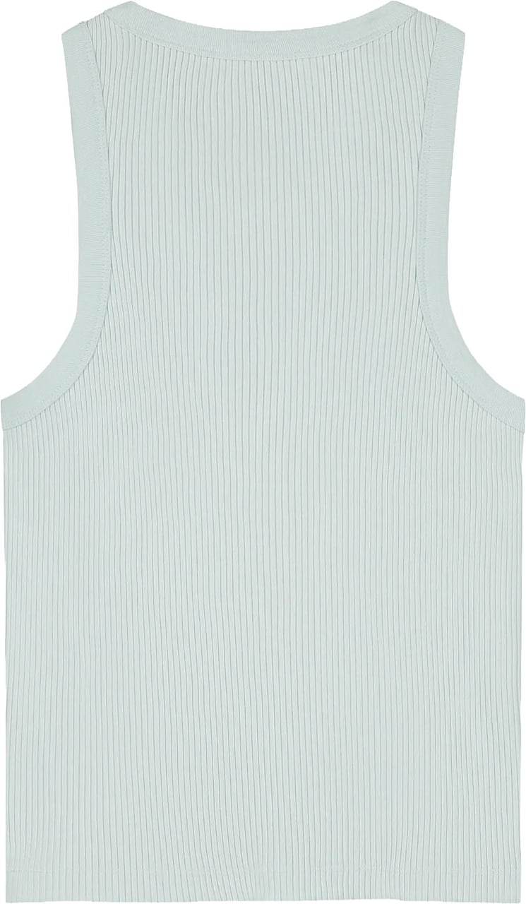ØLÅF Olaf - Retro logo rib tank top - W250100 - Salt air Blauw