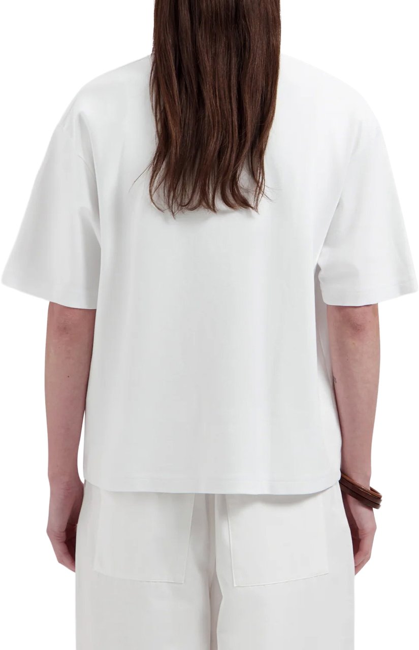 ØLÅF Olaf - Dotted retro logo tee - W250102 - Optical white Wit