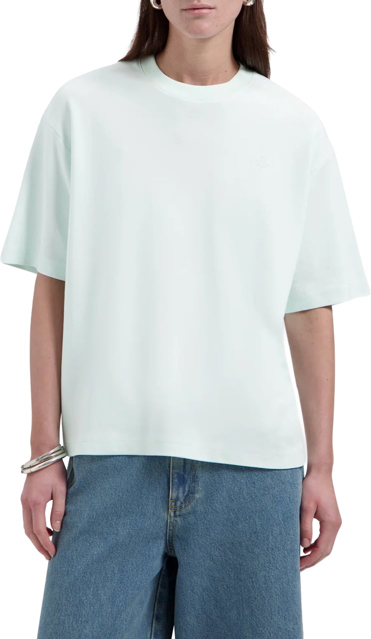 ØLÅF Olaf - Dotted monogram tee - W250103 - Salt air Blauw