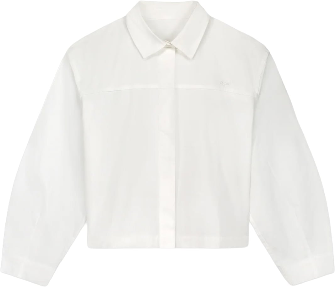 ØLÅF Olaf - Retro logo boxy shirt - W250301 - Optical white Wit