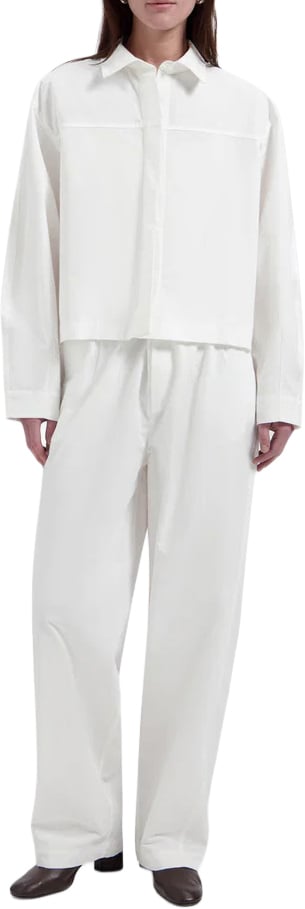 ØLÅF Olaf - Retro logo boxy shirt - W250301 - Optical white Wit