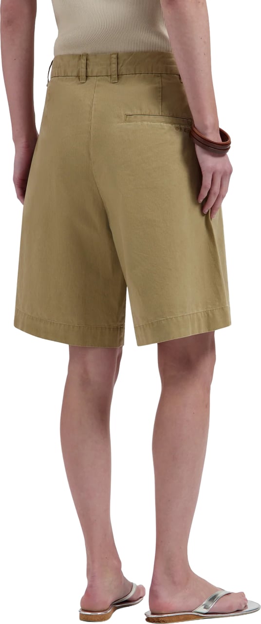 ØLÅF Olaf - Herringbone tailored shorts - W250400 - Treehouse Bruin