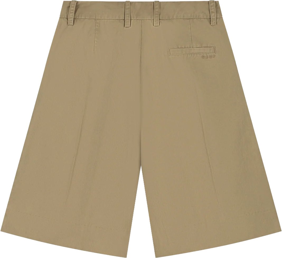 ØLÅF Olaf - Herringbone tailored shorts - W250400 - Treehouse Bruin