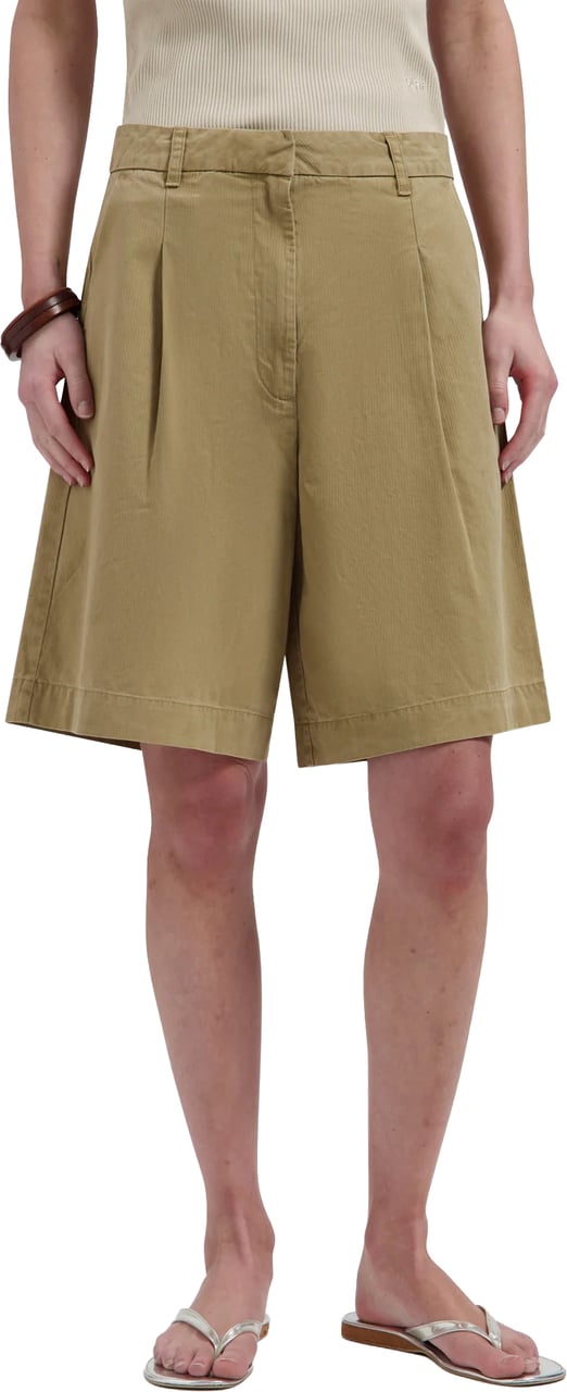 ØLÅF Olaf - Herringbone tailored shorts - W250400 - Treehouse Bruin