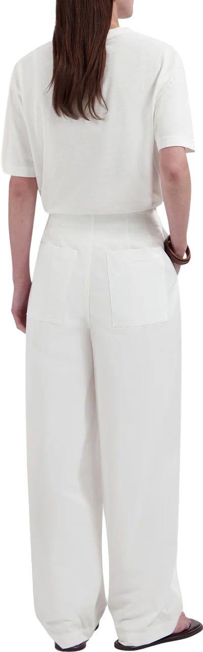ØLÅF Olaf - Barrel leg pants - W250402 - Optical white Wit
