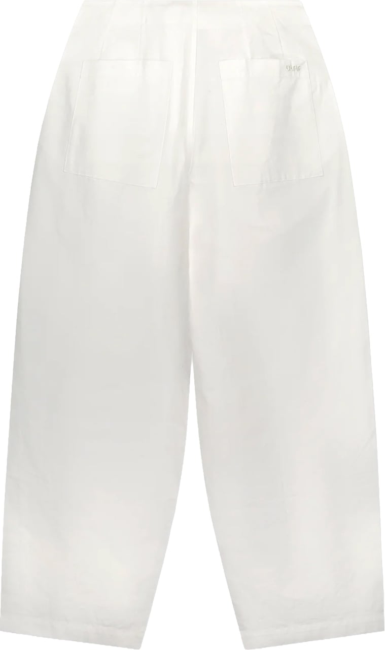 ØLÅF Olaf - Barrel leg pants - W250402 - Optical white Wit