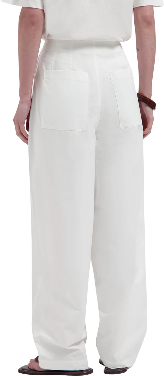 ØLÅF Olaf - Barrel leg pants - W250402 - Optical white Wit