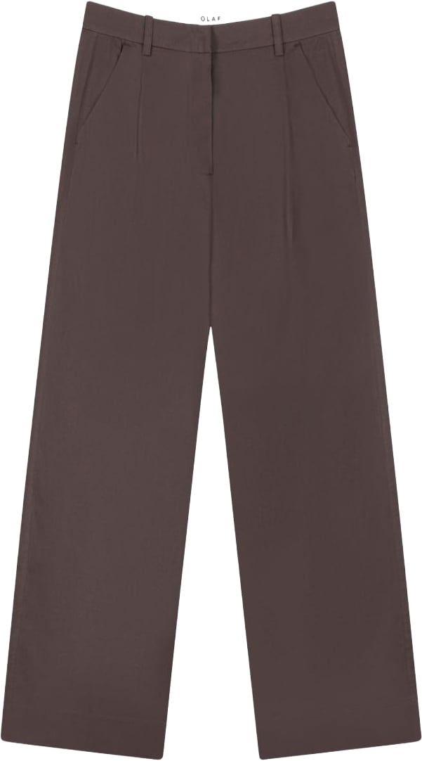 ØLÅF Olaf - Tailored trousers - W260401 - Chocolate plum Bruin