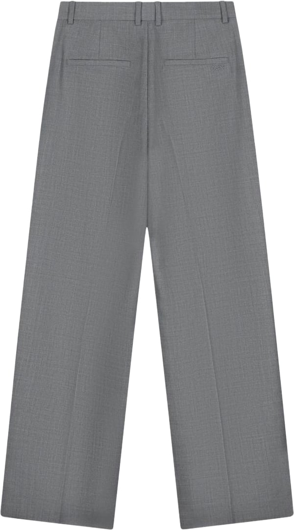 ØLÅF Olaf - Wool tailored trousers - W260404 - Sharkskin Grijs