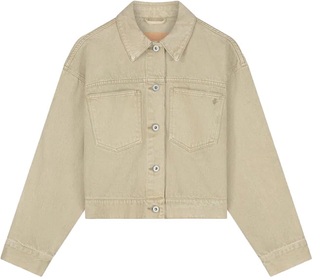ØLÅF Olaf - Momogram denim jacket - W260503 - Treehouse Bruin