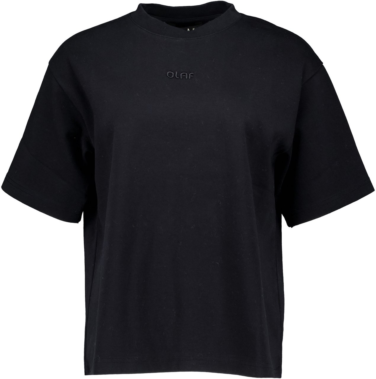 ØLÅF Olaf Wmn Retro Logo Boxy Tee T-shirts Zwart W990101 Zwart