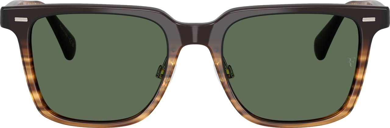 Oliver Peoples 0ov5592s Bold Square Frame Sunglasses with Tortoiseshell Accents Grijs