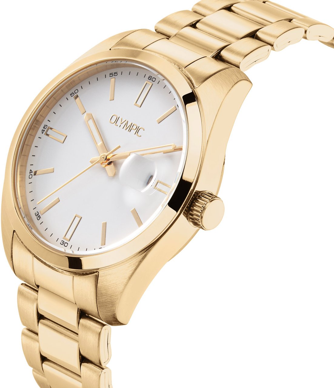 Olympic OL Louis Hrn. Dbl. Stl. Stl. Wit Goud