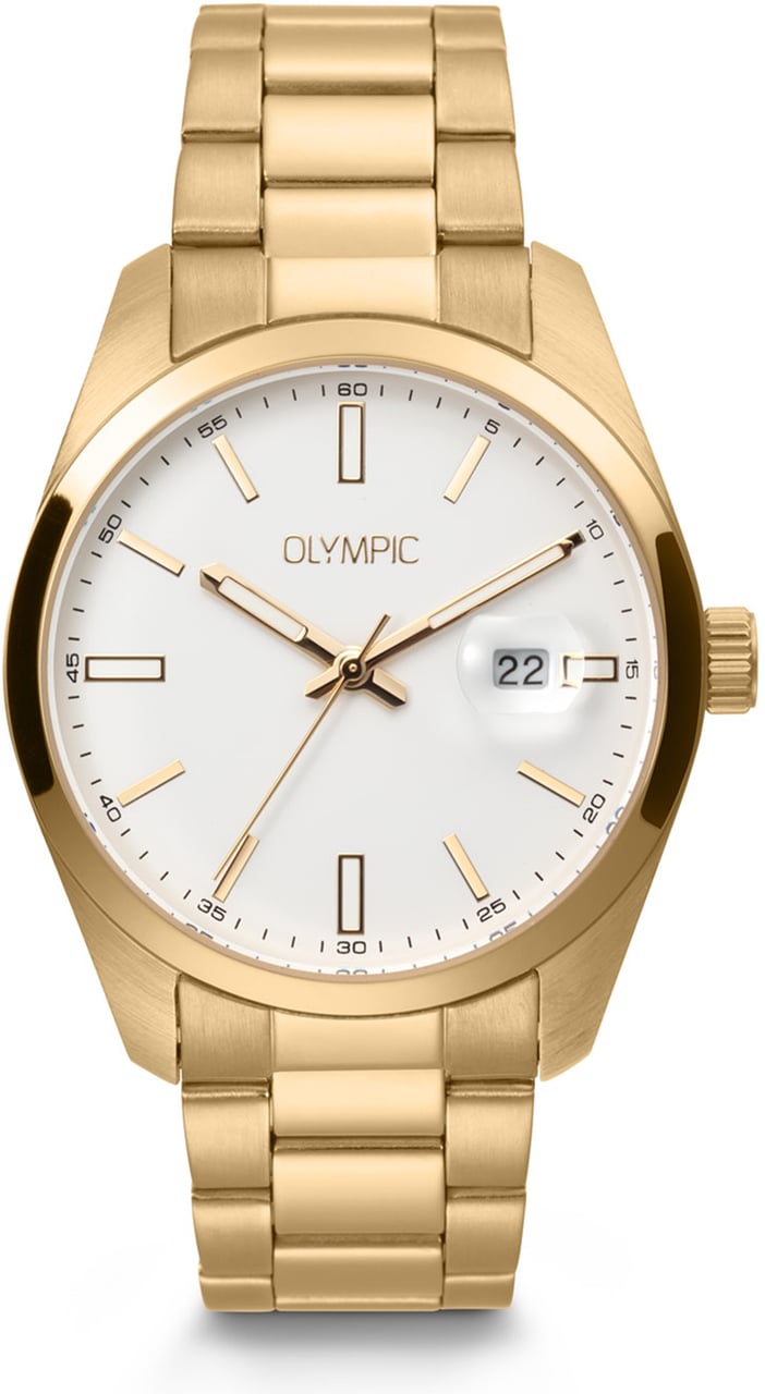 Olympic OL Louis Hrn. Dbl. Stl. Stl. Wit Goud