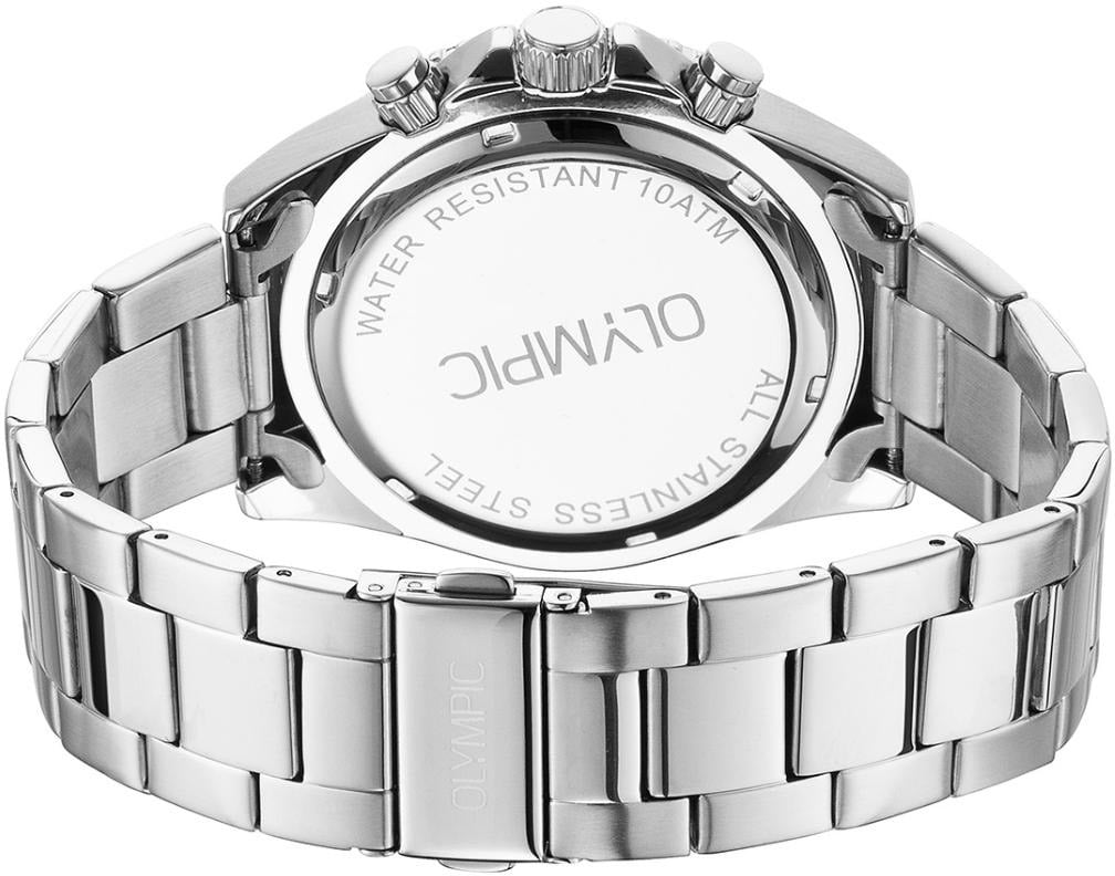 Olympic Olympic OL89HSS054 Paul Horloge Heren Staal 43mm Zilver