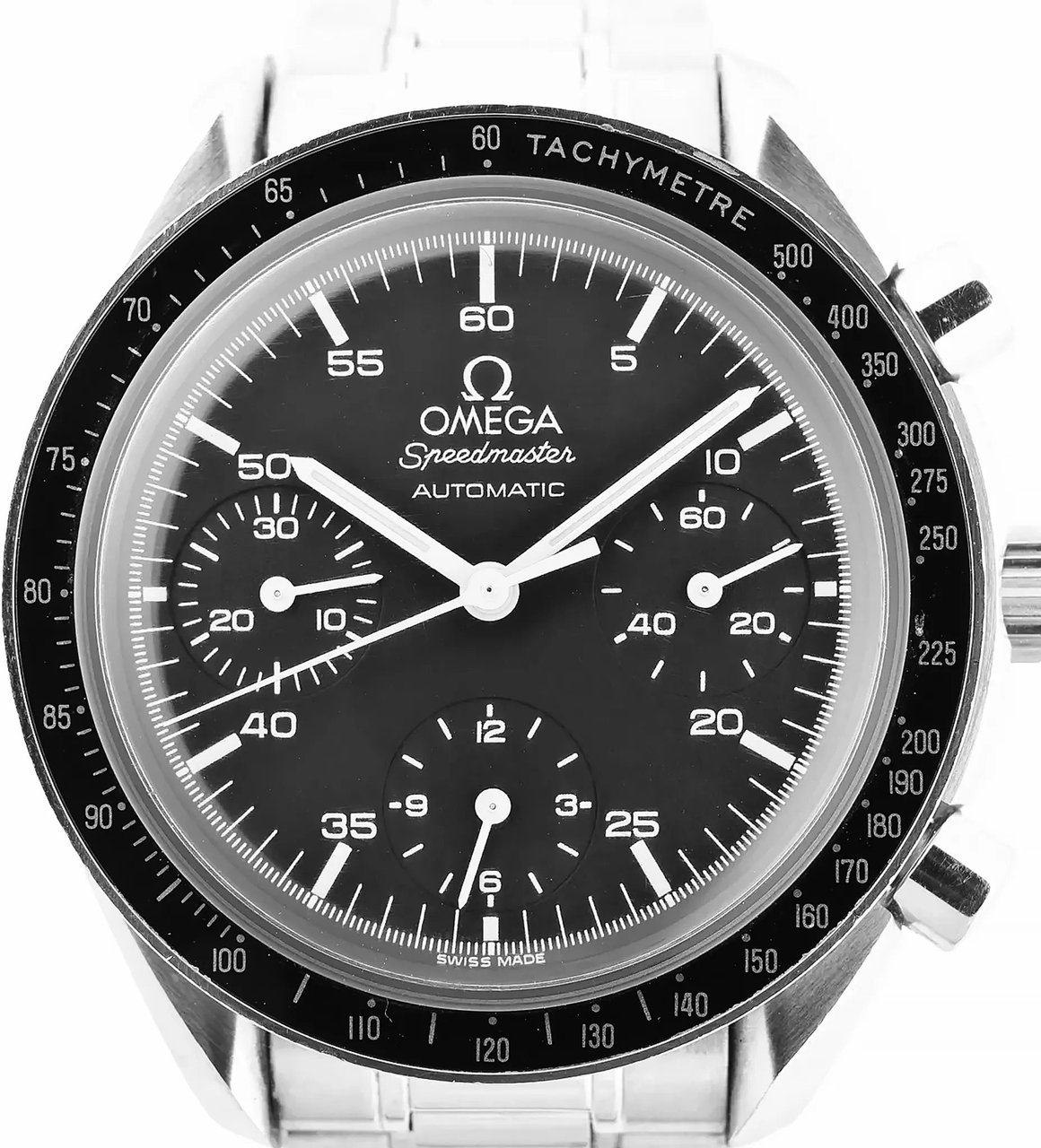 Omega Omega Speedmaster 3510.50 59877179 SS AT Black Dial Watch Zwart
