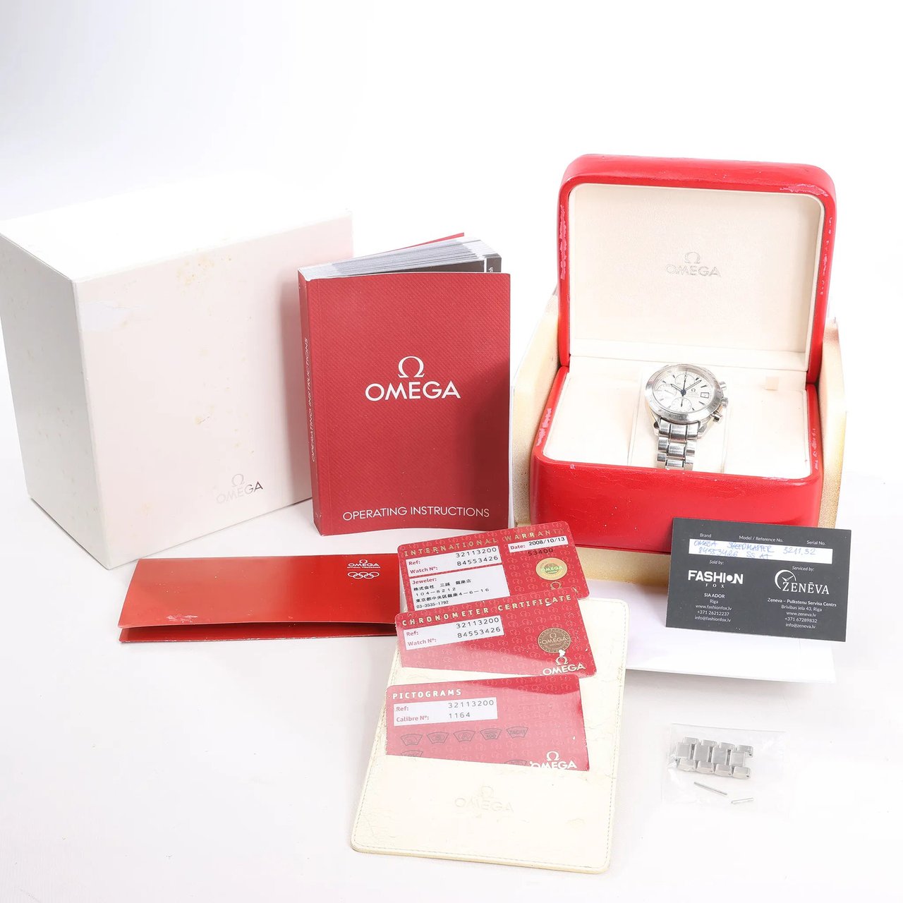 Omega Omega Speedmaster 3211.32 84553426 SS SS AT Silver-Face Watch Zilver