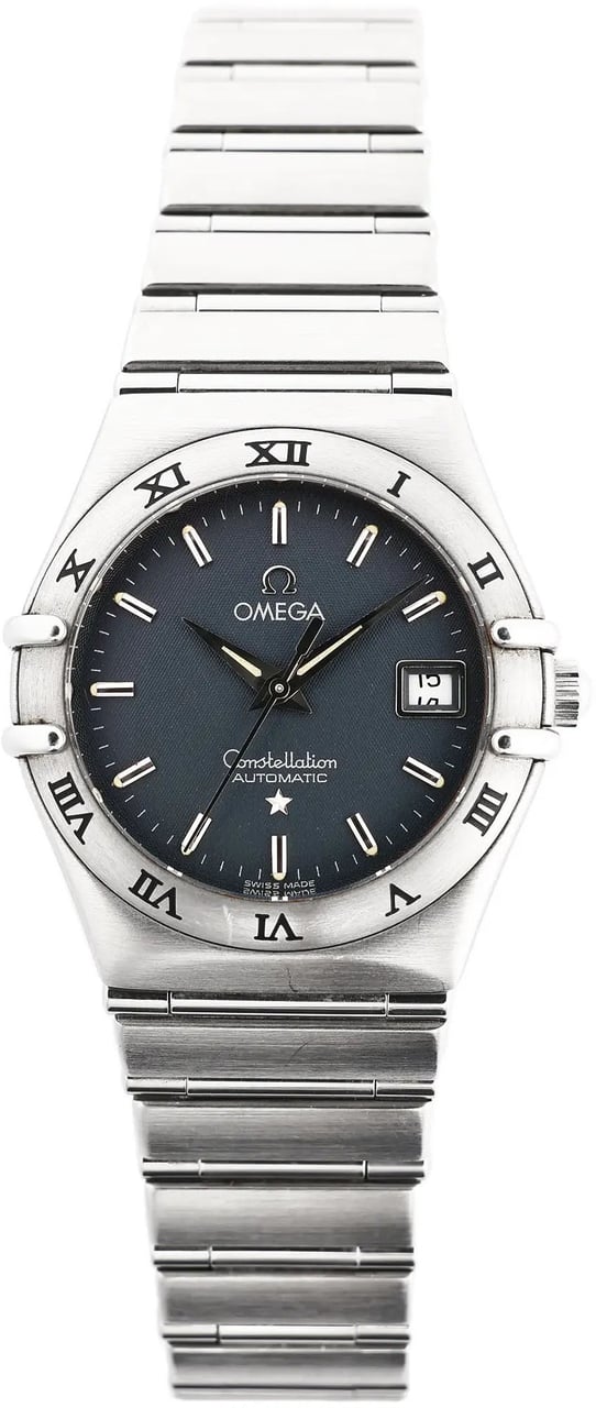Omega Omega Constellation 1592.40.00 SS x SS AT Watch with Blue Dial Blauw