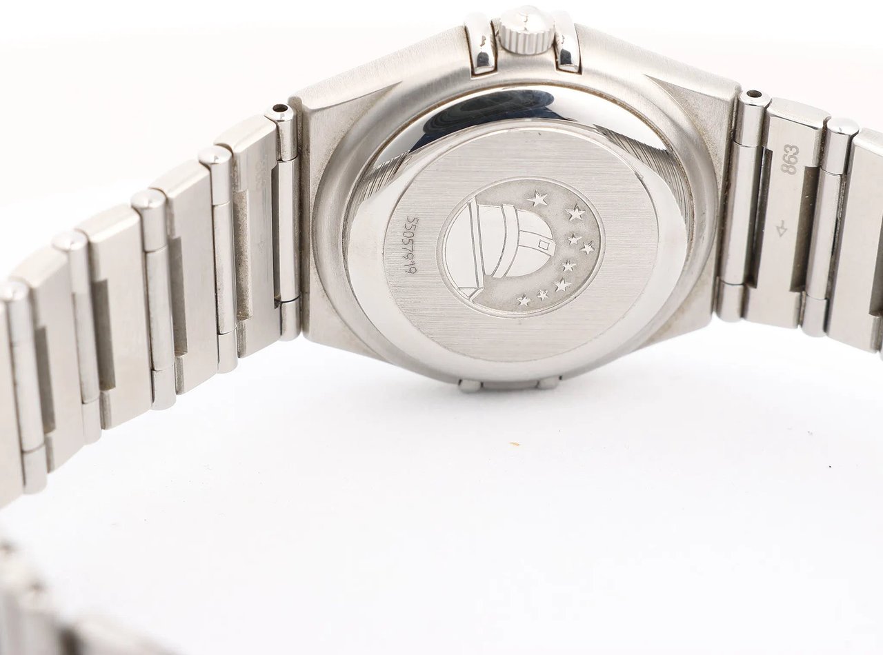 Omega Omega Constellation 1592.40.00 SS x SS AT Watch with Blue Dial Blauw
