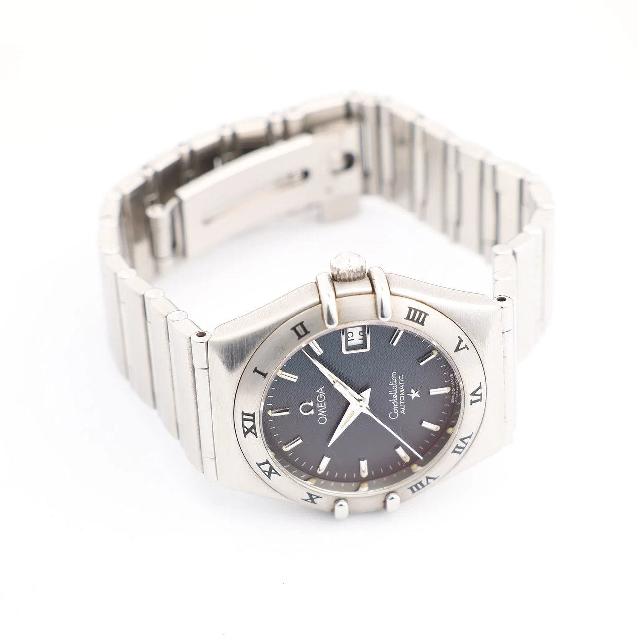 Omega Omega Constellation 1592.40.00 SS x SS AT Watch with Blue Dial Blauw