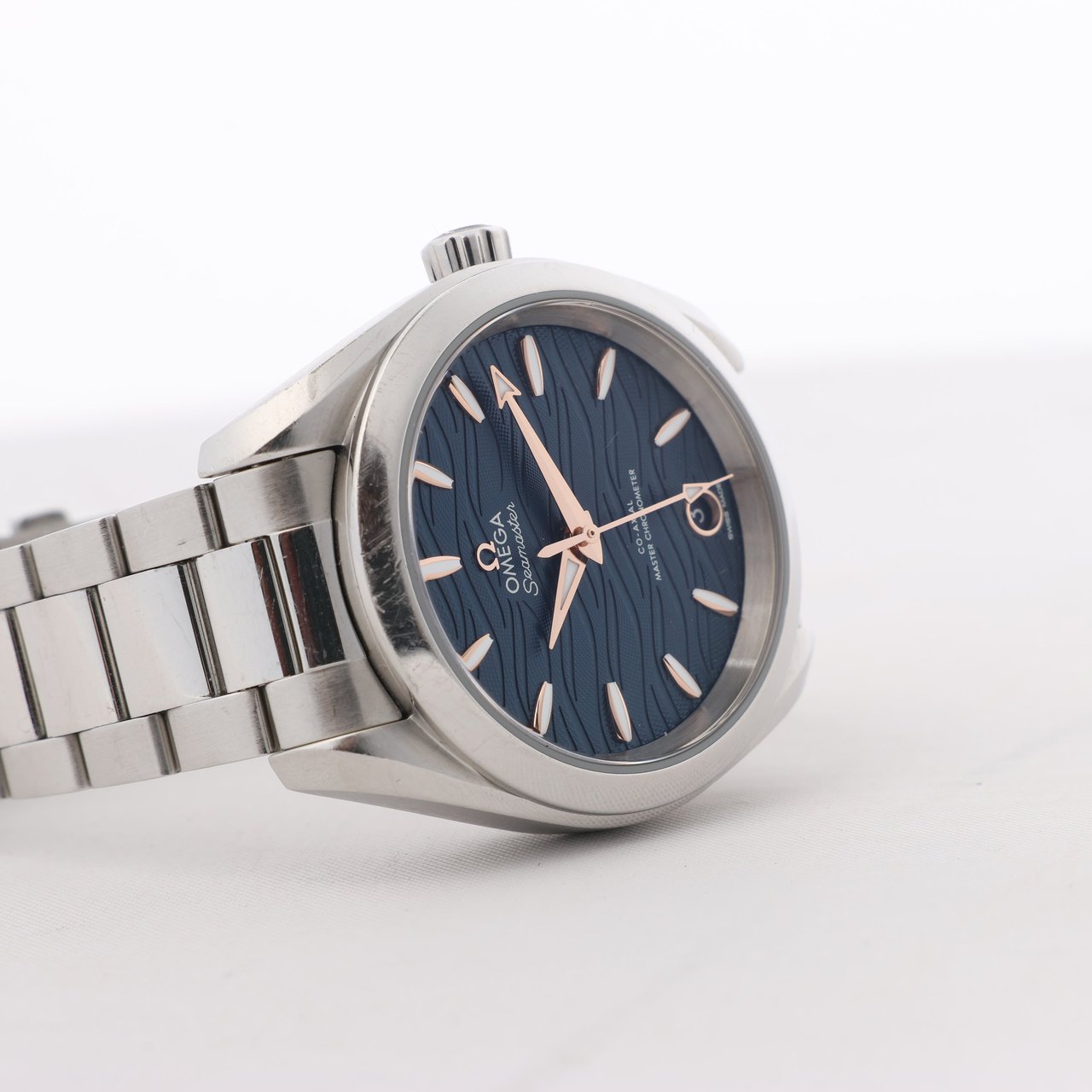 Omega Omega Seamaster Aqua Terra Chronometer 220.10.34.20.03 SS AT Navy Blue Dial Watch Blauw