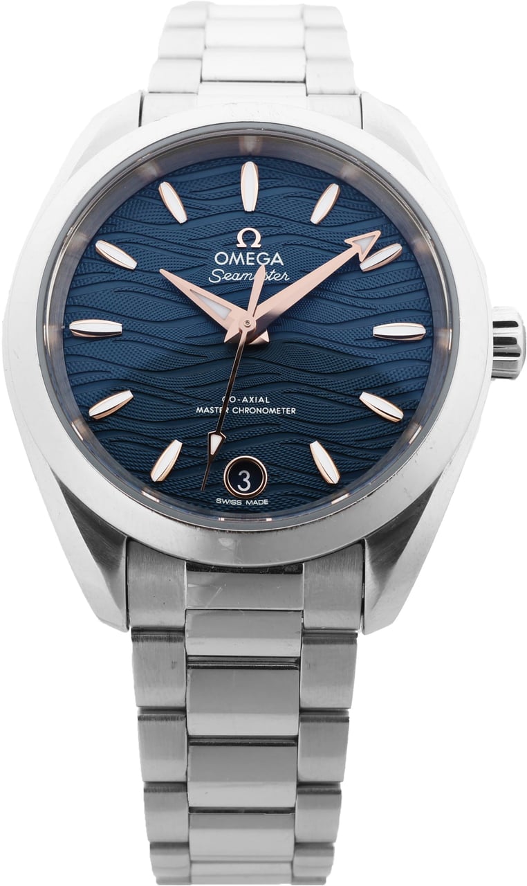 Omega Omega Seamaster Aqua Terra Chronometer 220.10.34.20.03 SS AT Navy Blue Dial Watch Blauw