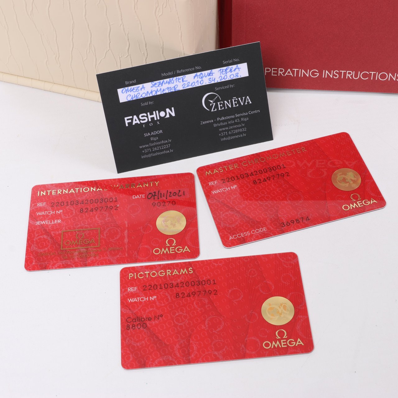 Omega Omega Seamaster Aqua Terra Chronometer 220.10.34.20.03 SS AT Navy Blue Dial Watch Blauw