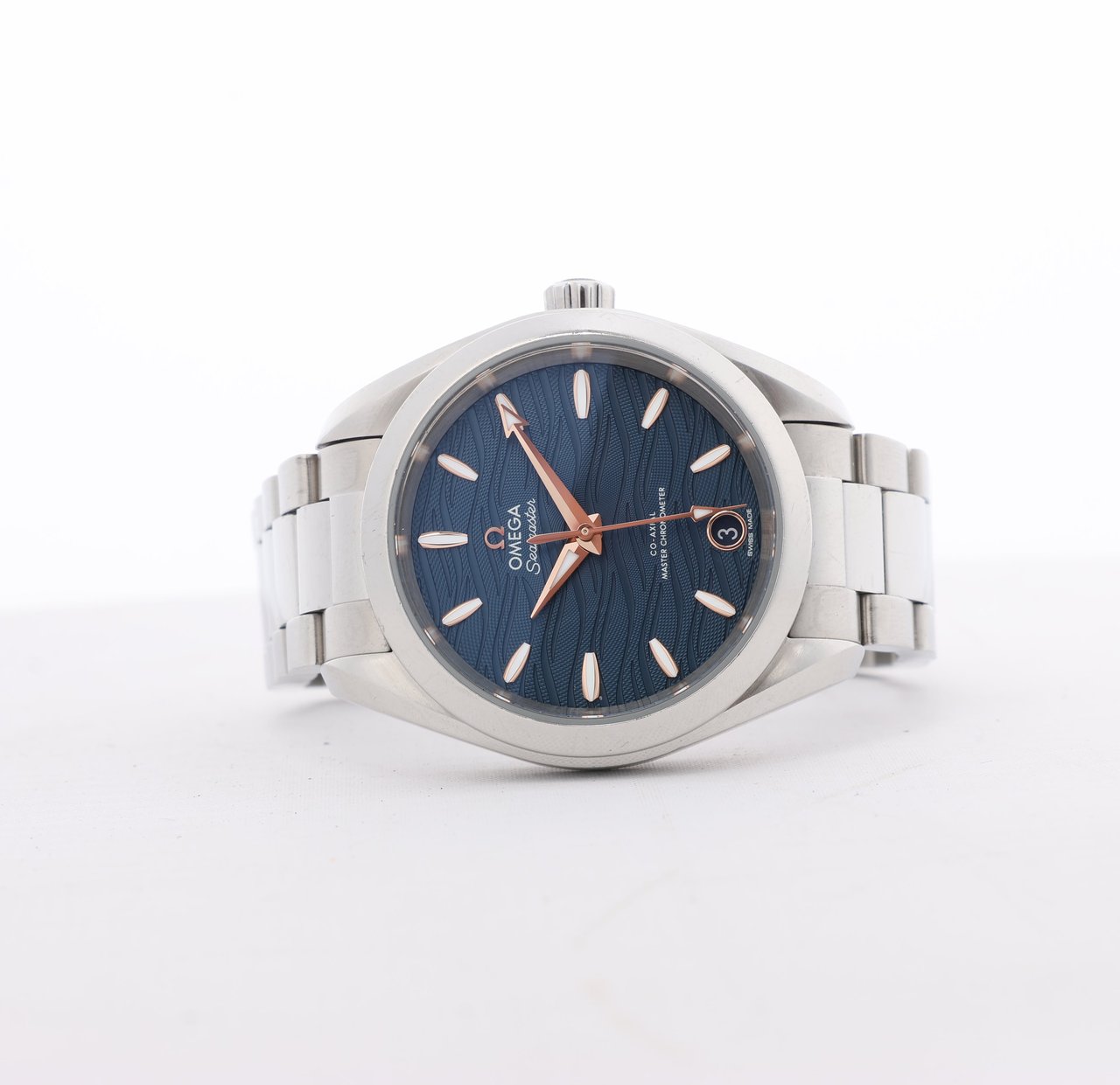 Omega Omega Seamaster Aqua Terra Chronometer 220.10.34.20.03 SS AT Navy Blue Dial Watch Blauw