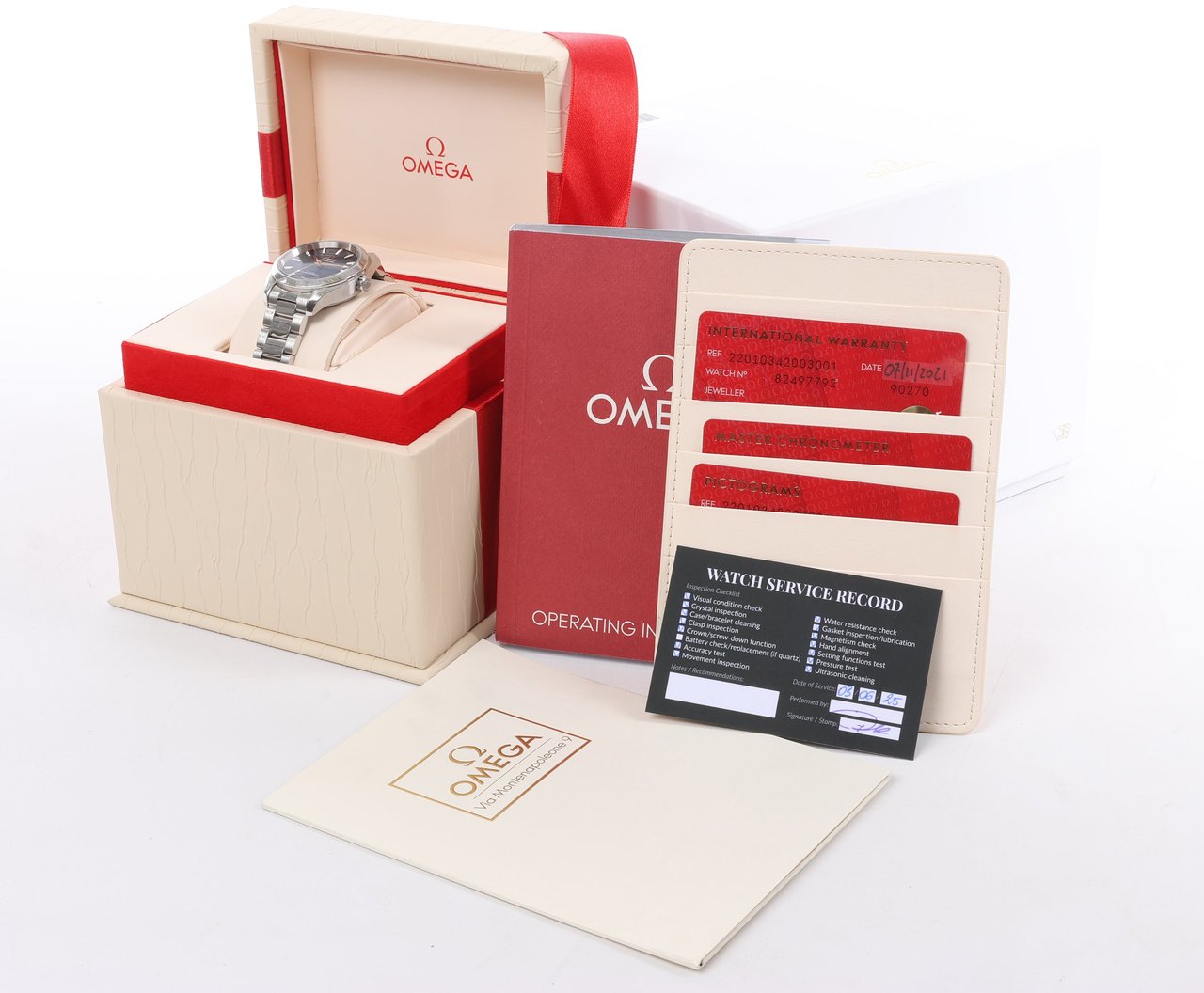 Omega Omega Seamaster Aqua Terra Chronometer 220.10.34.20.03 SS AT Navy Blue Dial Watch Blauw