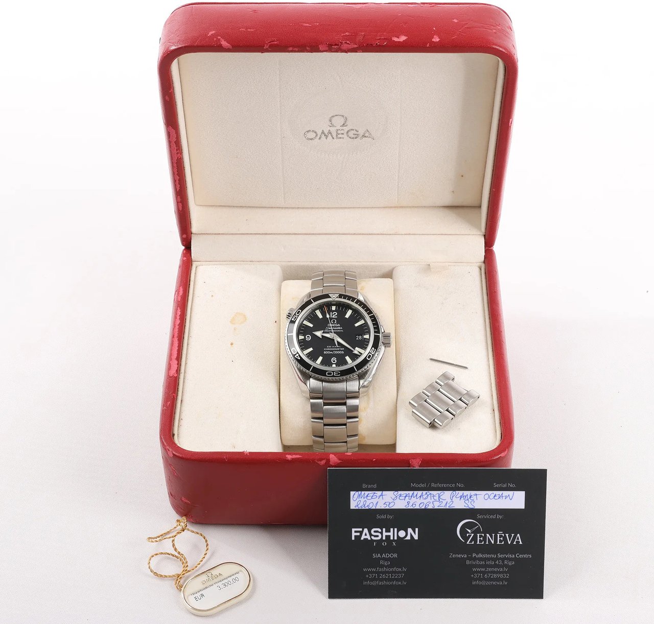 Omega Omega Seamaster Planet Ocean 2201.50 86065212 SS SS AT Black Dial Watch Zwart