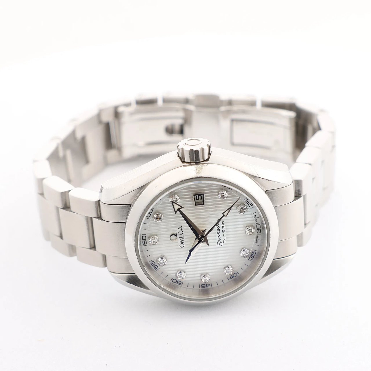 Omega Omega Seamaster Aqua Terra 231.10.30.60.55.001 90627309 SS QZ Watch with Shell Dial Divers