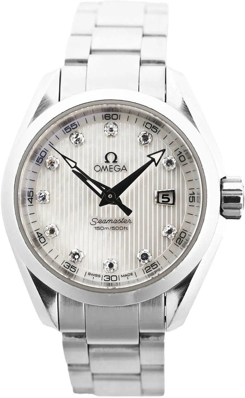 Omega Omega Seamaster Aqua Terra 231.10.30.60.55.001 90627309 SS QZ Watch with Shell Dial Divers