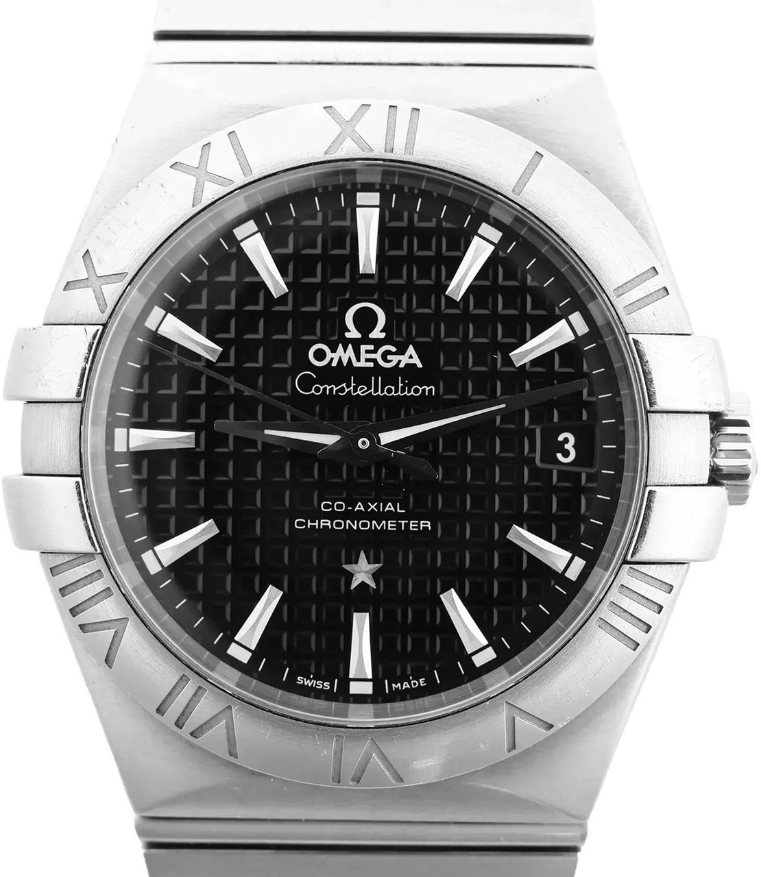 Omega Omega Constellation Co-Axial 123.10.35.20.01.002 87005513 SS SS AT Watch with Black Dial Zwart
