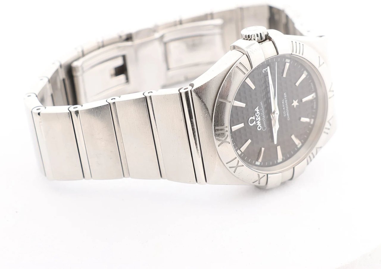 Omega Omega Constellation Co-Axial 123.10.35.20.01.002 87005513 SS SS AT Watch with Black Dial Zwart